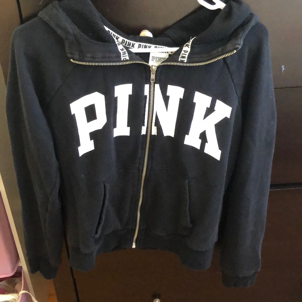 PINK full zip hoodie